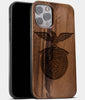 Best Wood S.L. Benfica iPhone 13 Pro Max Case | Custom S.L. Benfica Gift | Walnut Wood Cover - Engraved In Nature