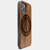 Best Wood Washington Wizards iPhone 13 Pro Max Case | Custom Washington Wizards Gift | Walnut Wood Cover - Engraved In Nature