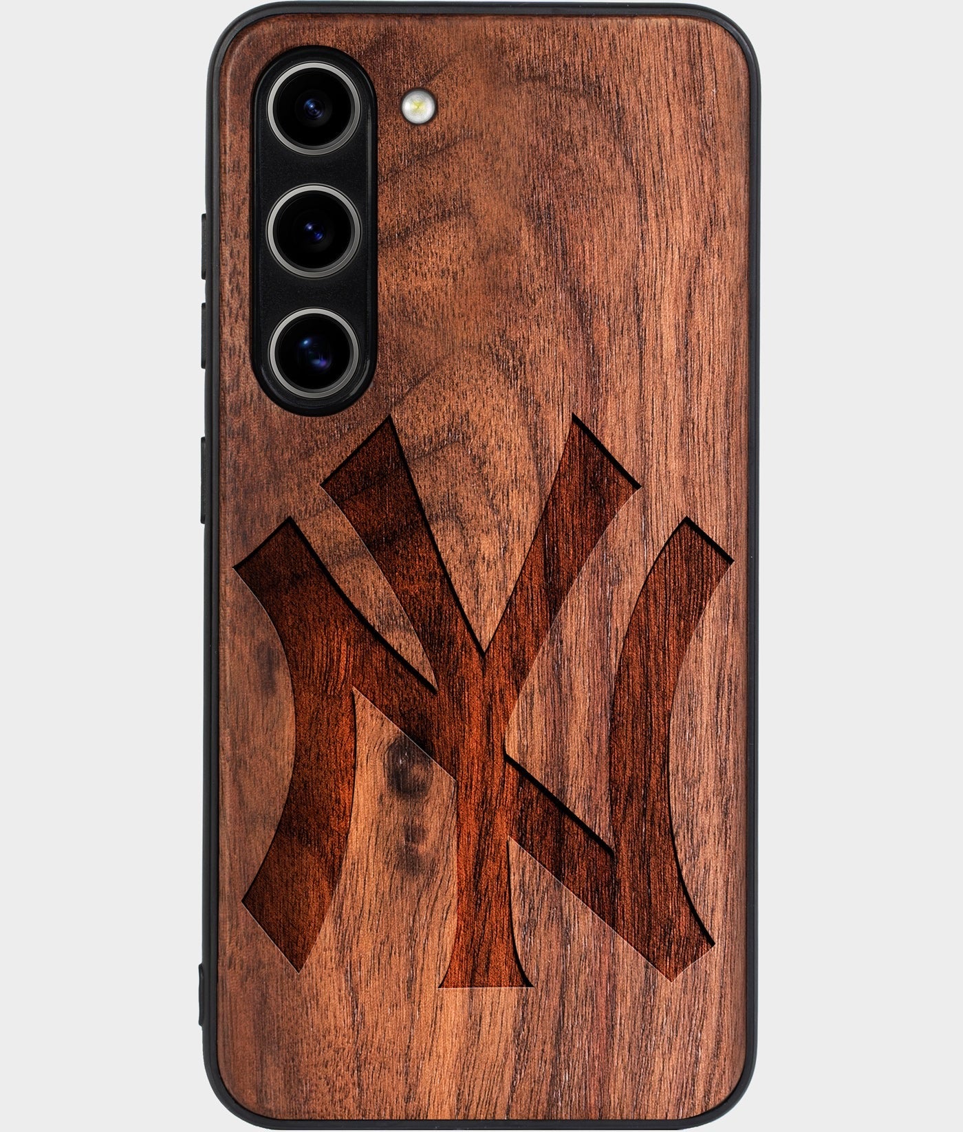 Custom New York Yankees Samsung Galaxy S24/S24 Plus/S24 Ultra Classic Case - Wood Yankees Cover