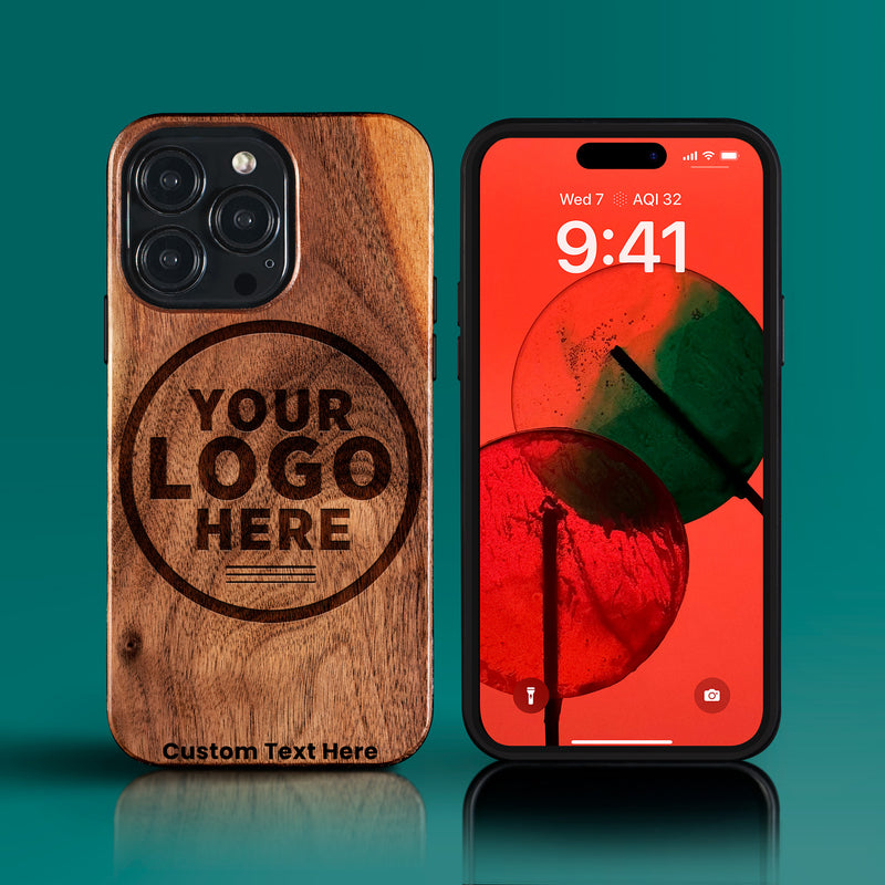 Personalized Wood Carved iPhone 15 Cases | iPhone 15 Pro | 15 Pro Max | 15 Plus Covers