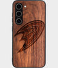 Best Wood Anaheim Ducks Samsung Galaxy S25 Plus Case - Custom Engraved Cover - Engraved In Nature