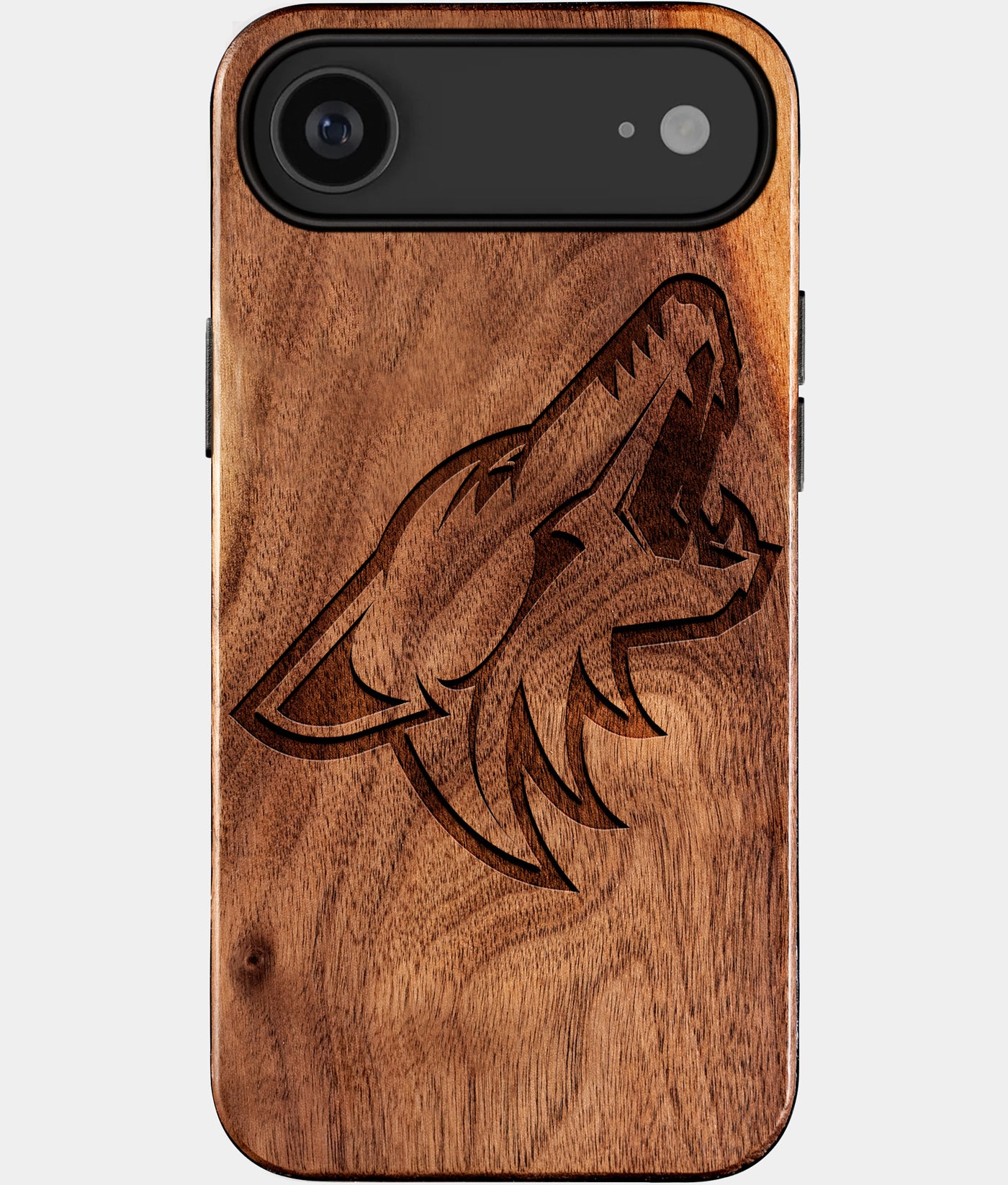 Eco-friendly Arizona Coyotes iPhone 17 Air Case - Carved Wood Custom Arizona Coyotes Gift For Him - Monogrammed Personalized iPhone 17 Air Cover By Engraved In Nature