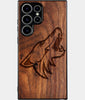 Best Wood Arizona Coyotes Samsung Galaxy S25 Ultra Case - Custom Engraved Cover - Engraved In Nature