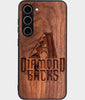 Best Wood Arizona Diamondbacks Samsung Galaxy S25 Plus Case - Custom Engraved Cover - Engraved In Nature