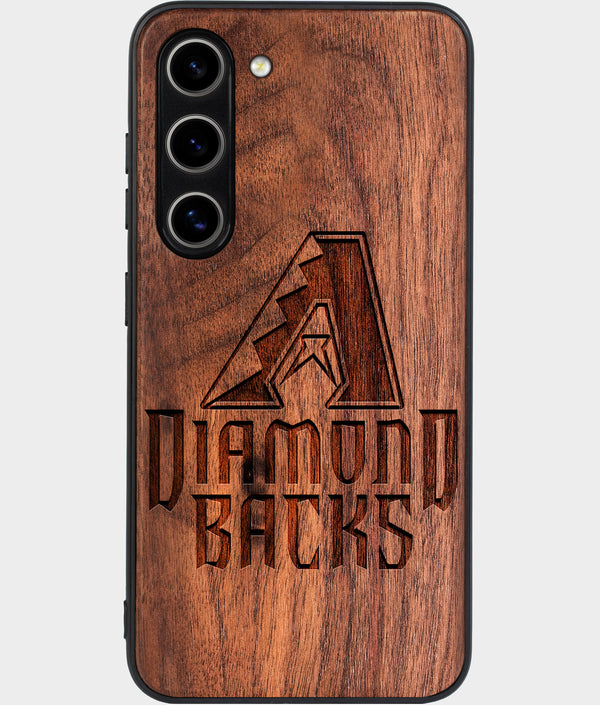 Best Wood Arizona Diamondbacks Galaxy S25 Case - Custom Engraved Cover - Engraved In Nature