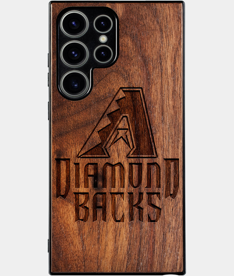 Best Wood Arizona Diamondbacks Samsung Galaxy S25 Ultra Case - Custom Engraved Cover - Engraved In Nature