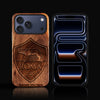Custom A.S. Roma iPhone 17/17 Pro/17 Pro Max/17 Air Case - Carved Wood A.S. Roma Cover
