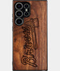 Best Wood Atlanta Braves Samsung Galaxy S25 Ultra Case - Custom Engraved Cover - Engraved In Nature