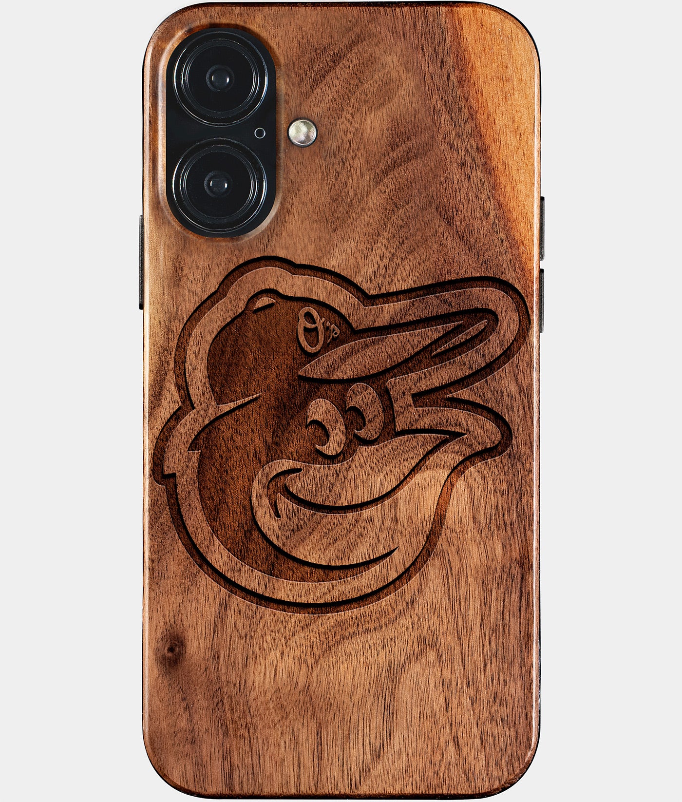 Eco-friendly Baltimore Orioles iPhone 17 Case - Carved Wood Custom Baltimore Orioles Gift For Him - Monogrammed Personalized iPhone 17 Cover By Engraved In Nature