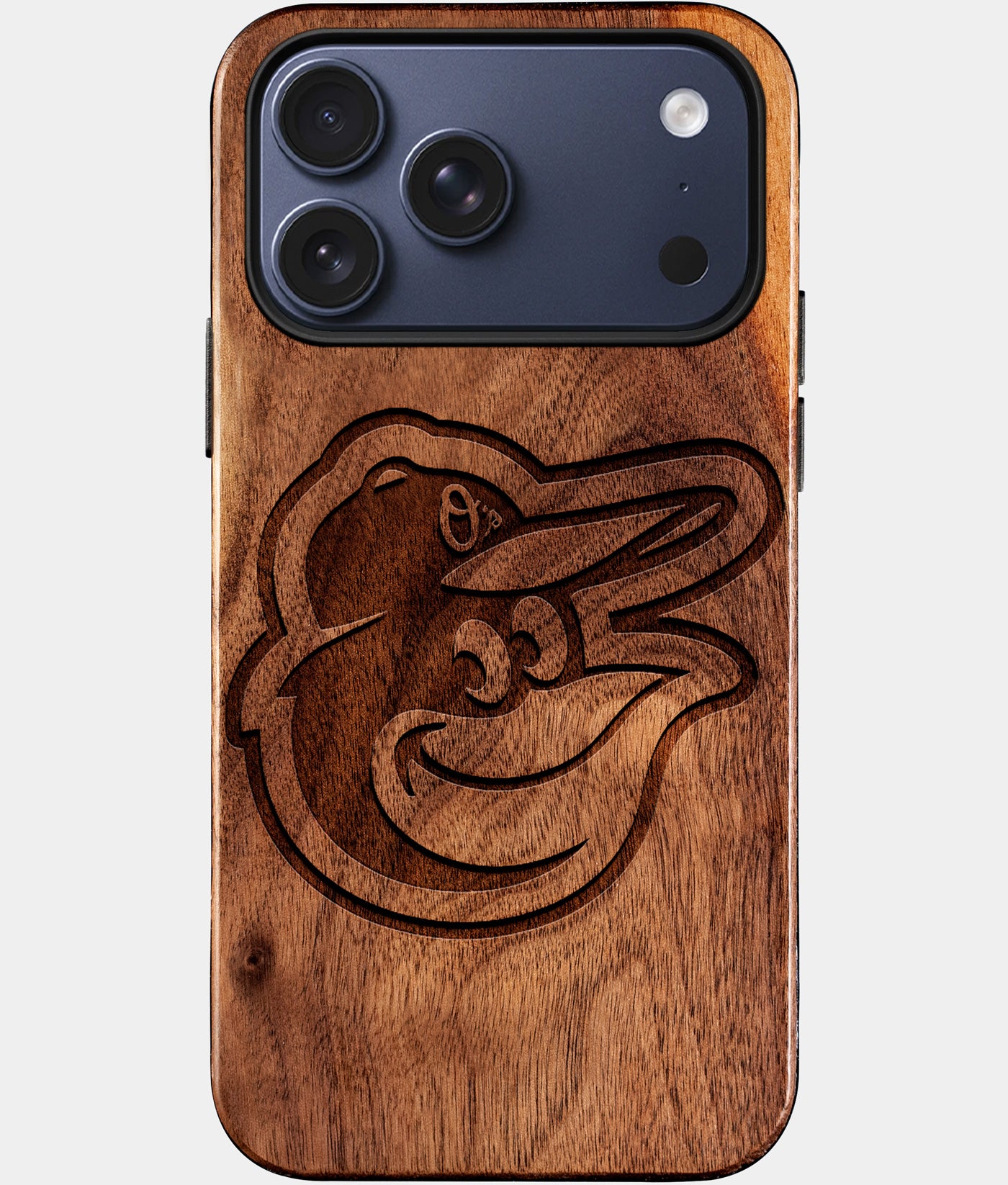 Custom Baltimore Orioles iPhone 17/17 Pro/17 Pro Max/17 Air Case - Wood Orioles Cover - Eco-friendly Baltimore Orioles iPhone 17 Case - Carved Wood Custom Baltimore Orioles Gift For Him - Monogrammed Personalized iPhone 17 Cover By Engraved In Nature
