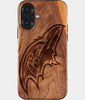 Eco-friendly Baltimore Ravens iPhone 17 Case - Carved Wood Custom Baltimore Ravens Gift For Him - Monogrammed Personalized iPhone 17 Cover By Engraved In Nature