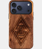 Eco-friendly Borussia Monchengladbach iPhone 17 Pro Max Case - Carved Wood Custom Borussia Monchengladbach Gift For Him - Monogrammed Personalized iPhone 17 Pro Max Cover By Engraved In Nature