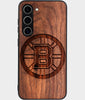 Best Wood Boston Bruins Samsung Galaxy S25 Plus Case - Custom Engraved Cover - Engraved In Nature