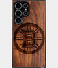Best Wood Boston Bruins Samsung Galaxy S25 Ultra Case - Custom Engraved Cover - Engraved In Nature