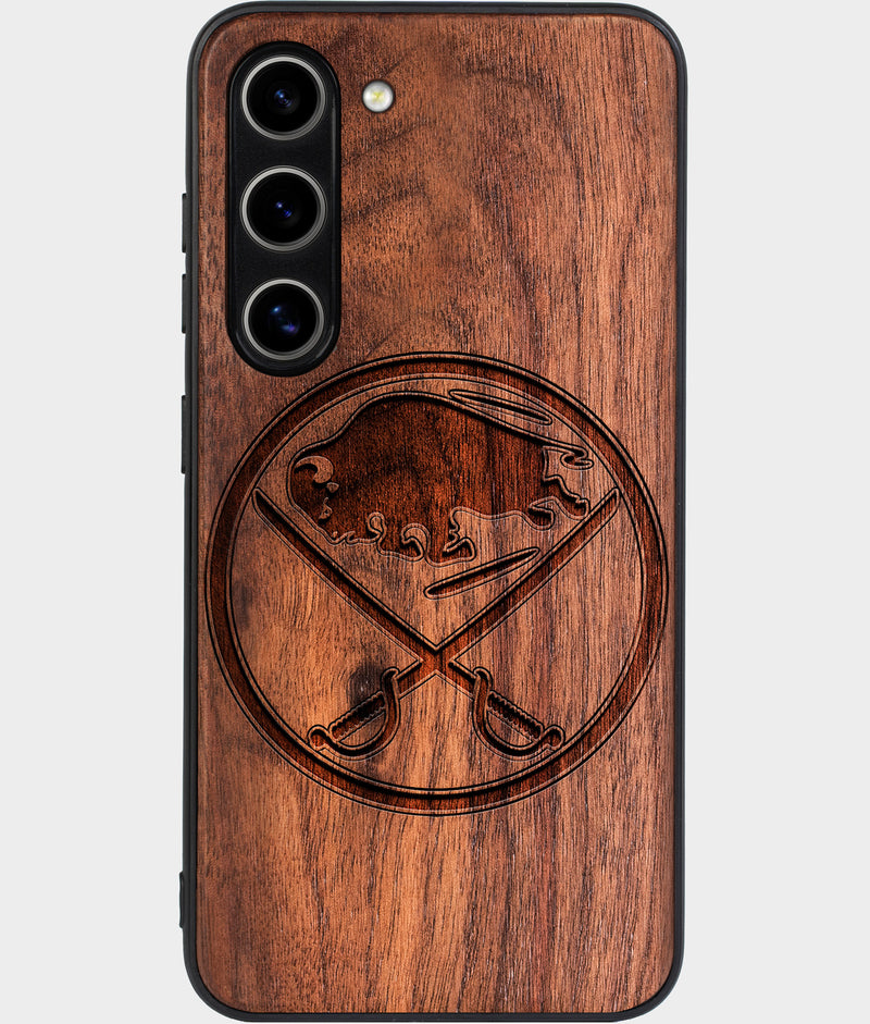 Best Wood Buffalo Sabres Samsung Galaxy S25 Plus Case - Custom Engraved Cover - Engraved In Nature
