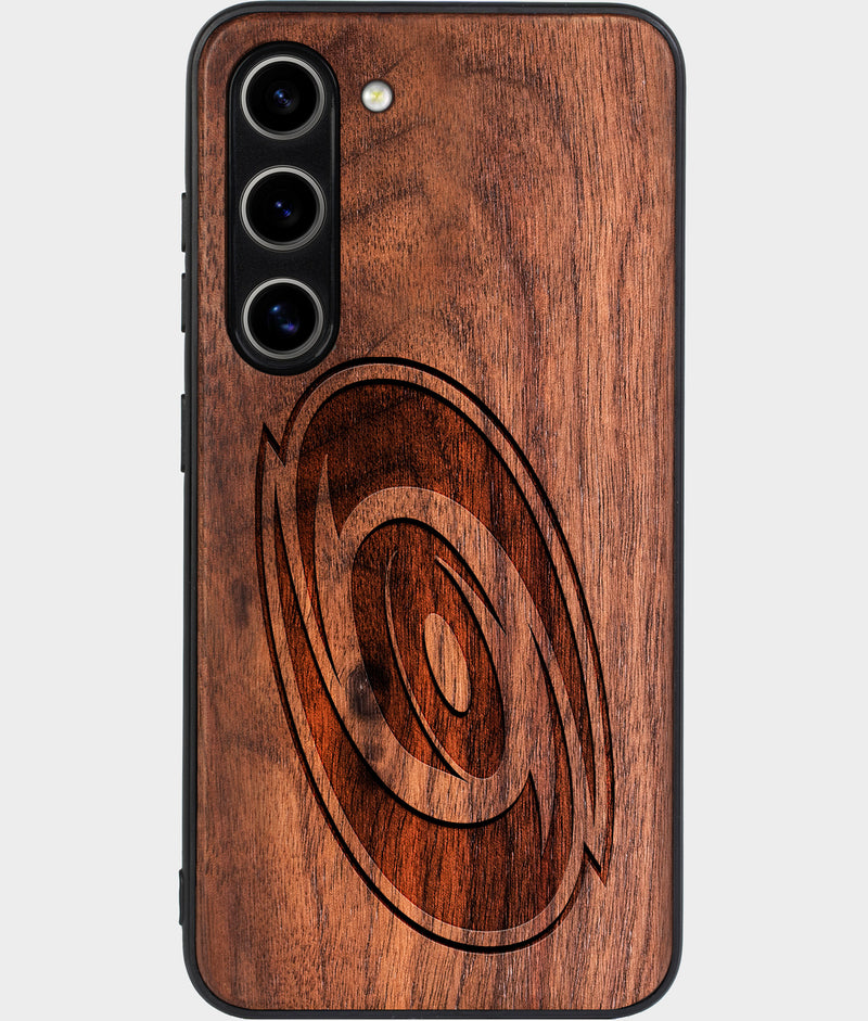 Best Wood Carolina Hurricanes Samsung Galaxy S25 Plus Case - Custom Engraved Cover - Engraved In Nature
