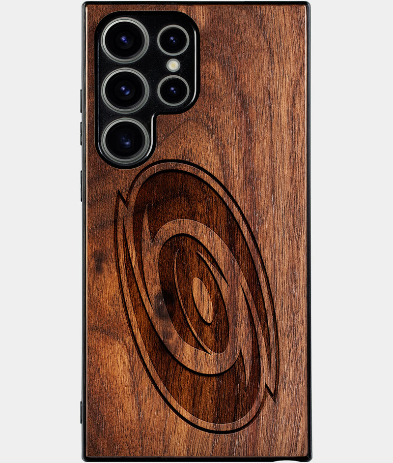 Best Wood Carolina Hurricanes Samsung Galaxy S25 Ultra Case - Custom Engraved Cover - Engraved In Nature
