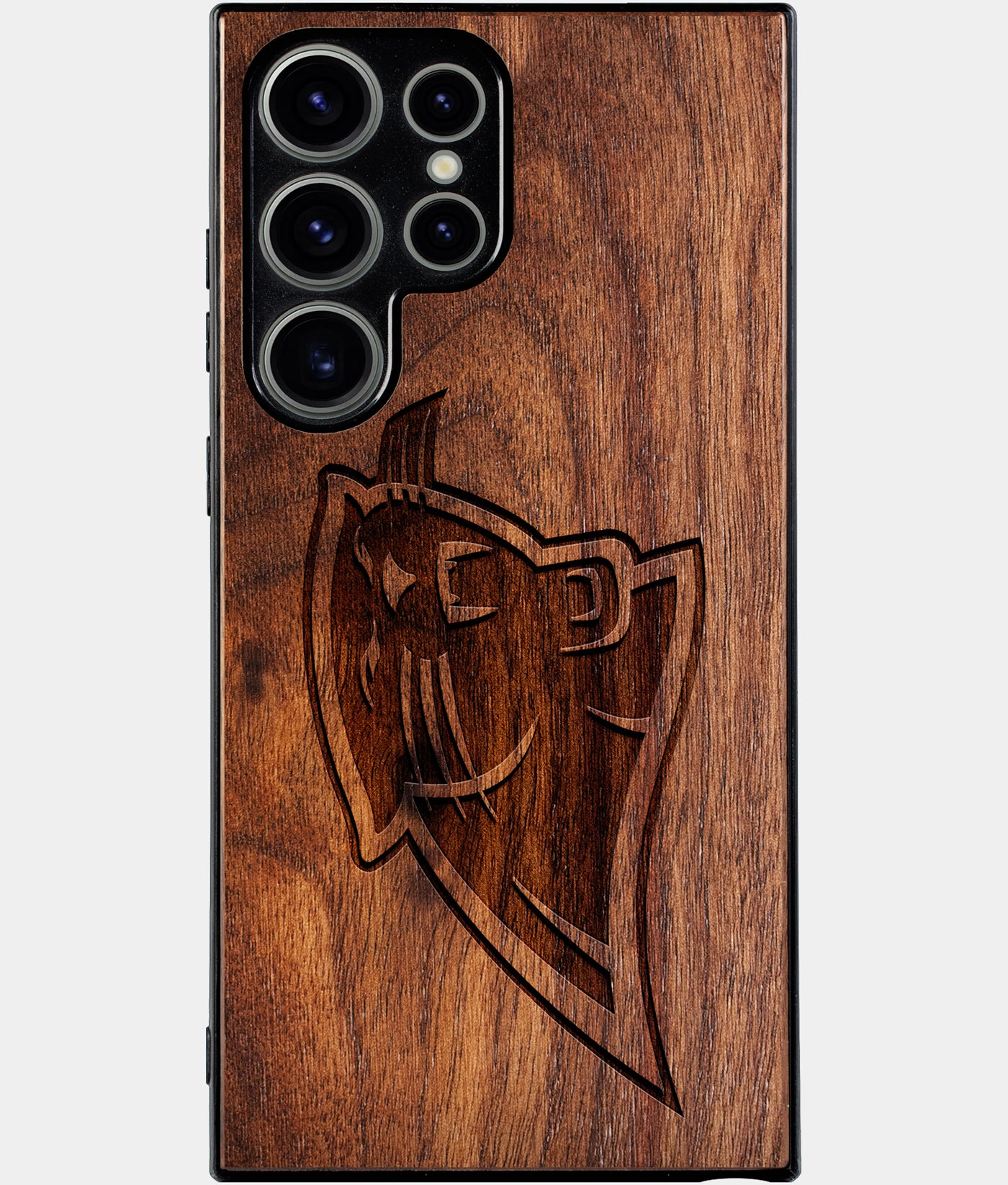 Best Wood Carolina Panthers Samsung Galaxy S25 Ultra Case - Custom Engraved Cover - Engraved In Nature