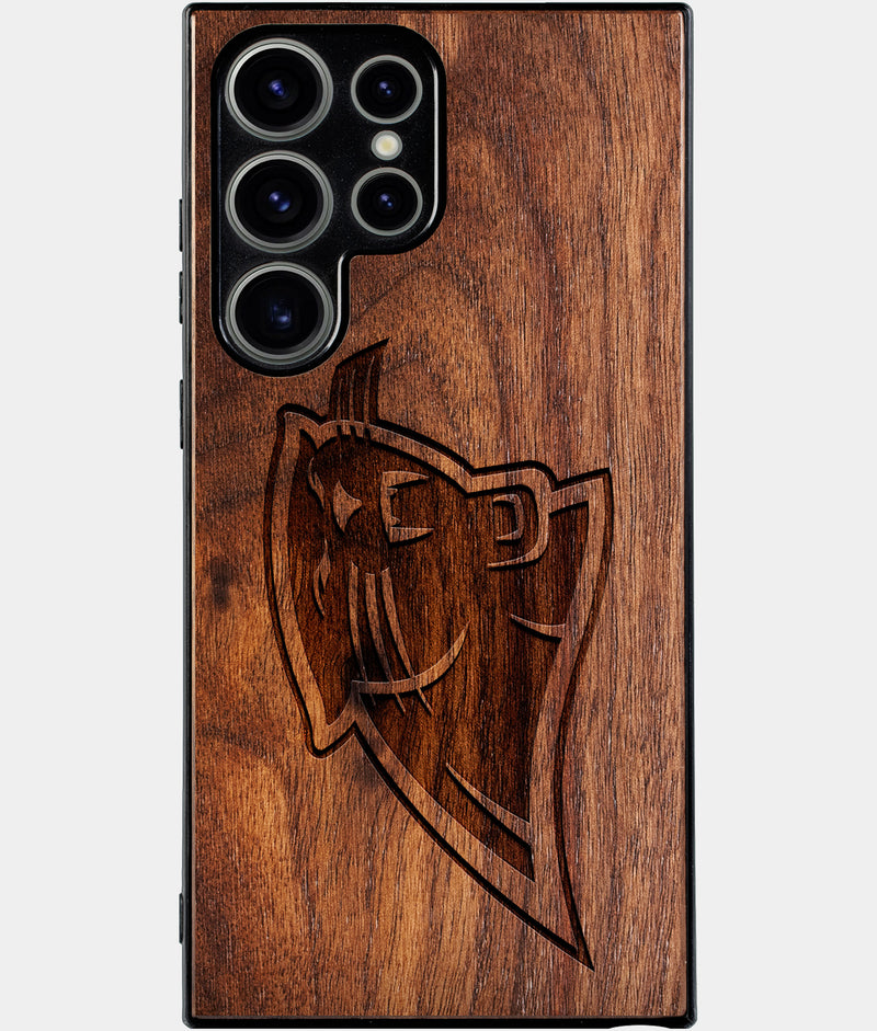 Best Wood Carolina Panthers Samsung Galaxy S25 Ultra Case - Custom Engraved Cover - Engraved In Nature