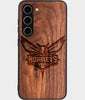 Best Wood Charlotte Hornets Samsung Galaxy S25 Plus Case - Custom Engraved Cover - Engraved In Nature