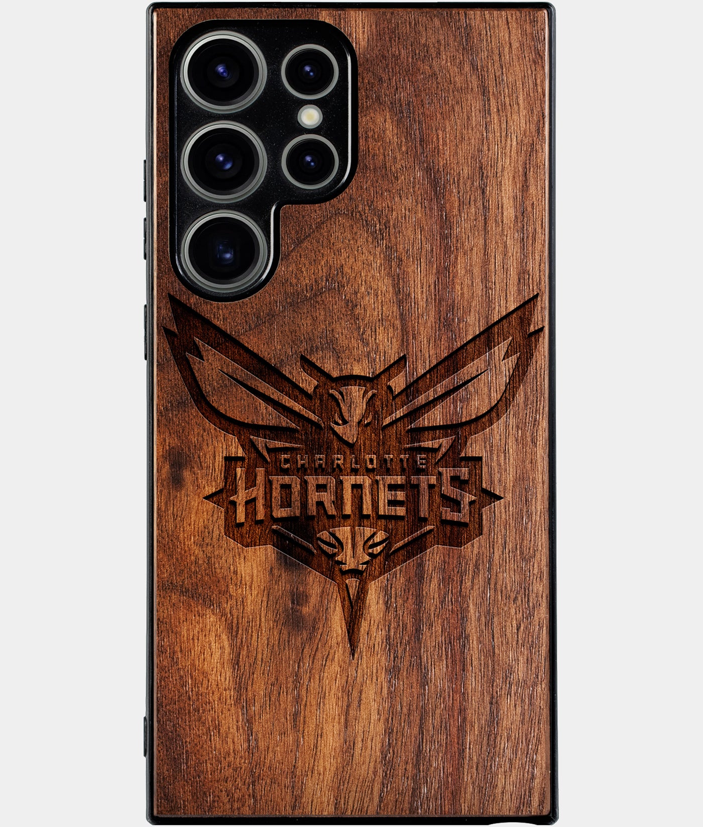 Best Wood Charlotte Hornets Samsung Galaxy S25 Ultra Case - Custom Engraved Cover - Engraved In Nature
