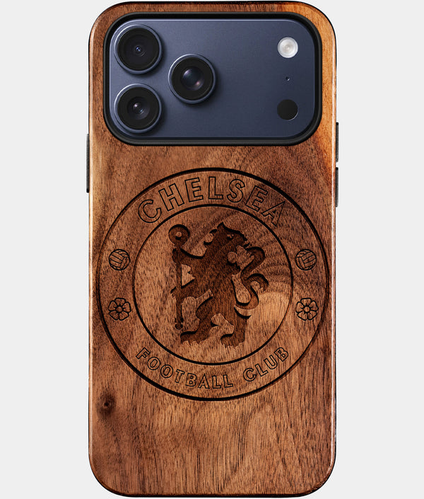 Custom Chelsea F.C. iPhone 17/17 Pro/17 Pro Max/17 Air Case - Wood Chelsea FC Cover - Eco-friendly Chelsea FC iPhone 17 Case - Carved Wood Custom Chelsea FC Gift For Him - Monogrammed Personalized iPhone 17 Cover By Engraved In Nature