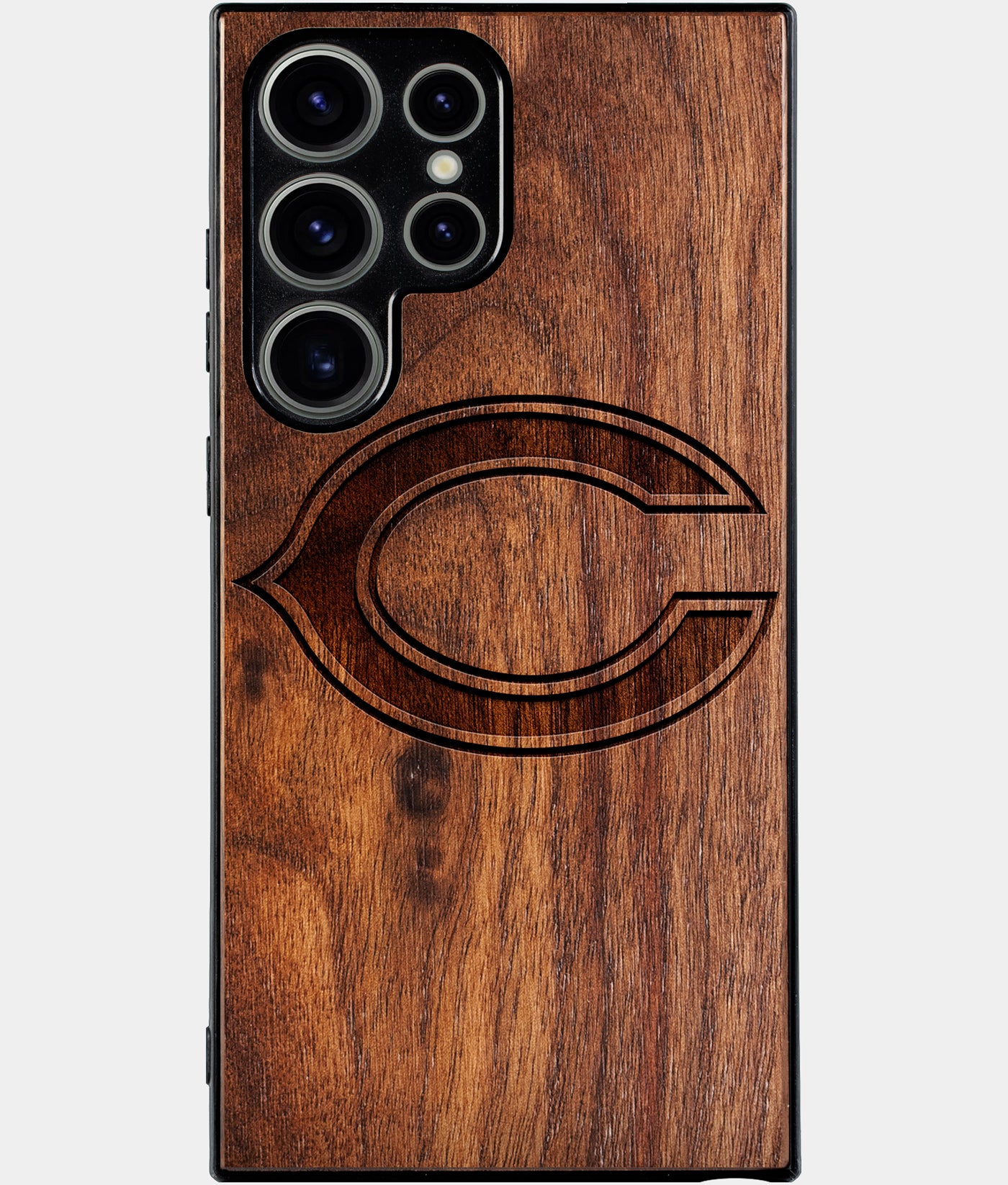 Best Wood Chicago Bears Samsung Galaxy S25 Ultra Case - Custom Engraved Cover - Engraved In Nature