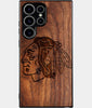 Best Wood Chicago Blackhawks Samsung Galaxy S25 Ultra Case - Custom Engraved Cover - Engraved In Nature