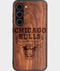 Best Wood Chicago Bulls Samsung Galaxy S25 Plus Case - Custom Engraved Cover - Engraved In Nature