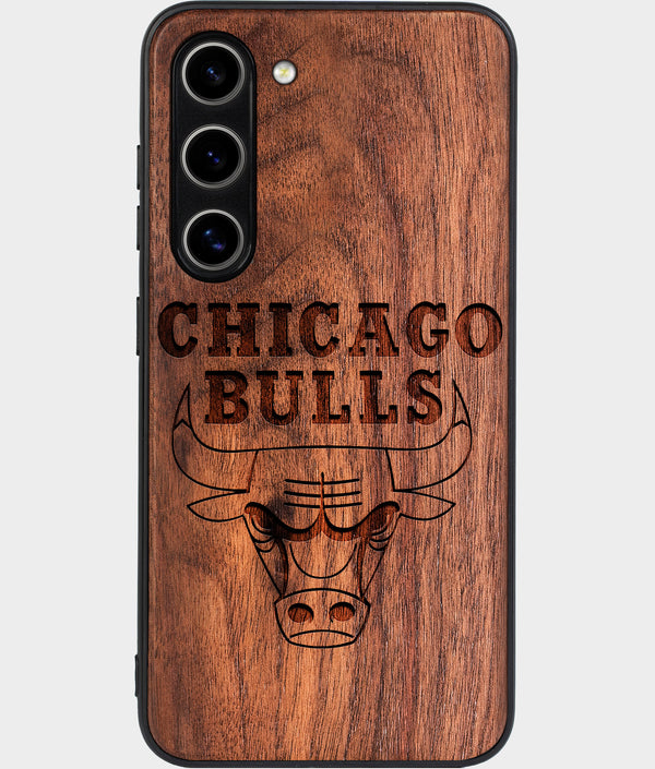 Best Wood Chicago Bulls Galaxy S25 Case - Custom Engraved Cover - Engraved In Nature