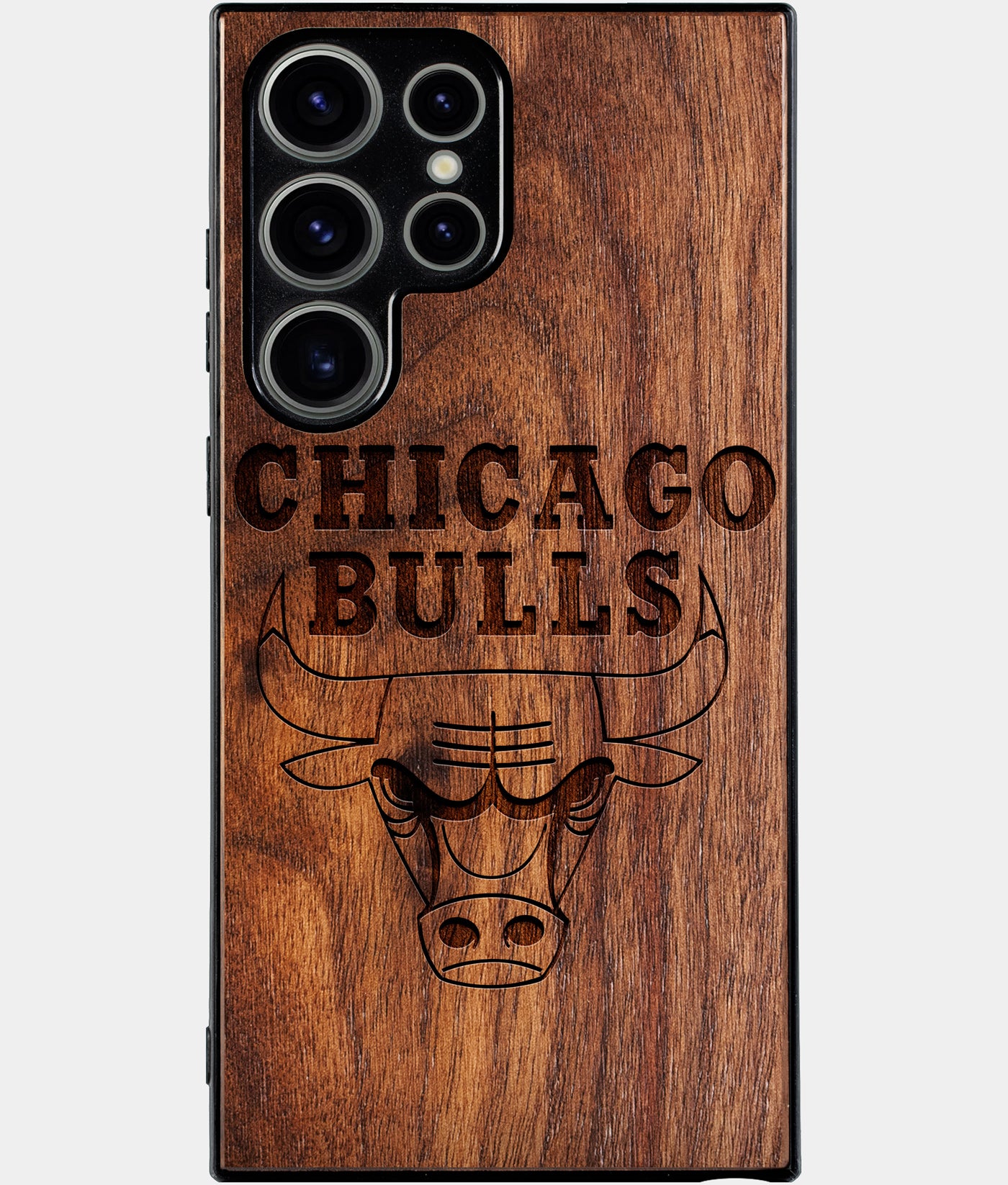 Best Wood Chicago Bulls Samsung Galaxy S25 Ultra Case - Custom Engraved Cover - Engraved In Nature
