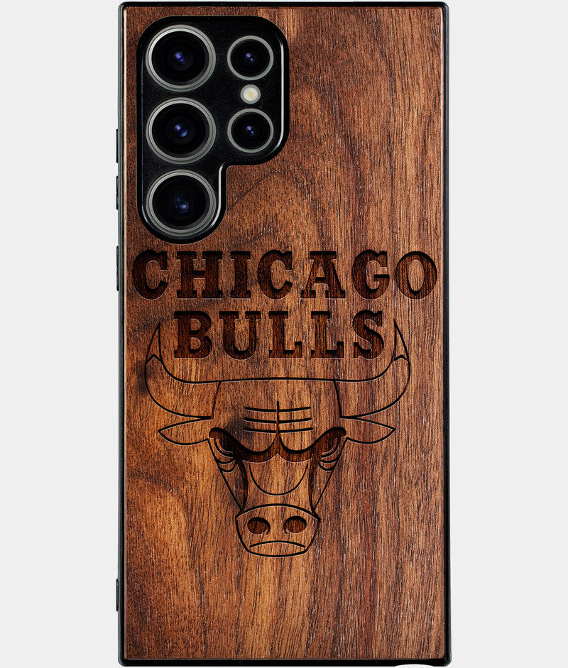 Best Wood Chicago Bulls Samsung Galaxy S25 Ultra Case - Custom Engraved Cover - Engraved In Nature