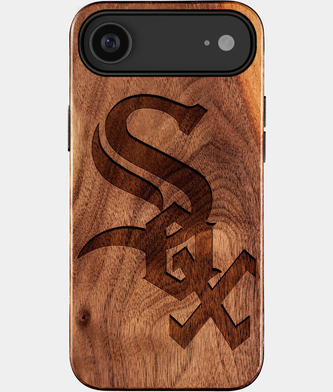 Eco-friendly Chicago White Sox iPhone 17 Air Case - Carved Wood Custom Chicago White Sox Gift For Him - Monogrammed Personalized iPhone 17 Air Cover By Engraved In Nature