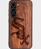 Best Wood Chicago White Sox Samsung Galaxy S25 Plus Case - Custom Engraved Cover - Engraved In Nature
