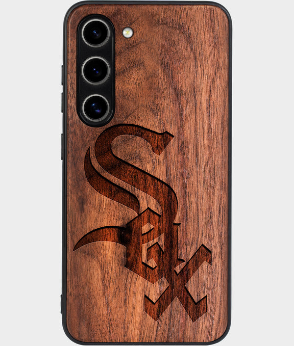 Best Wood Chicago White Sox Galaxy S25 Case - Custom Engraved Cover - Engraved In Nature