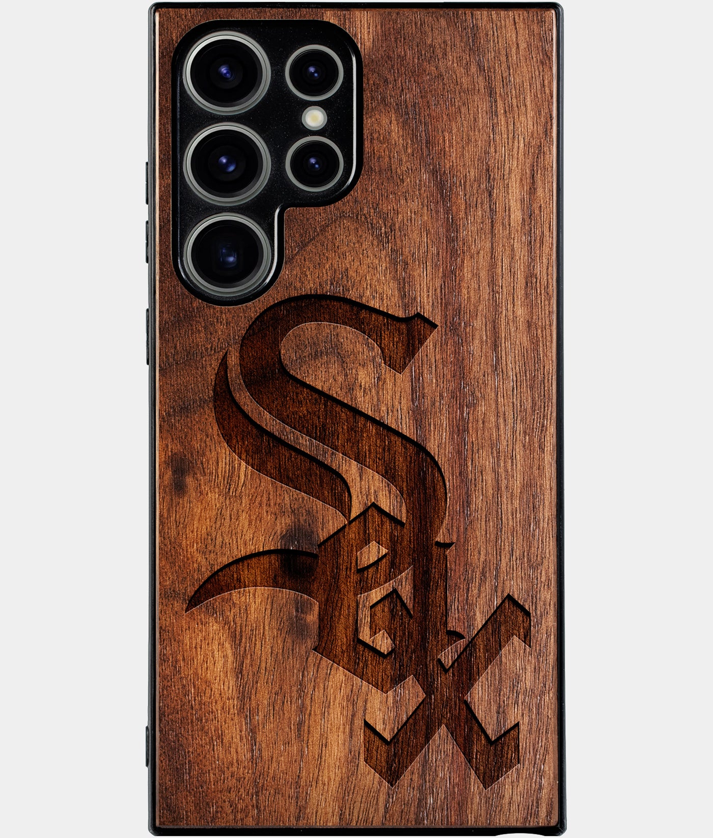 Best Wood Chicago White Sox Samsung Galaxy S25 Ultra Case - Custom Engraved Cover - Engraved In Nature
