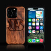 Custom Cincinnati Bengals iPhone 16/16 Pro/16 Pro Max/16 Plus Case - Carved Wood Bengals Cover