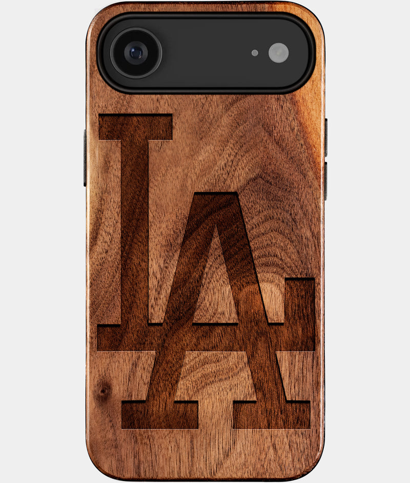 Eco-friendly Classic Los Angeles Dodgers iPhone 17 Air Case - Carved Wood Custom Los Angeles Dodgers Gift For Him - Monogrammed Personalized iPhone 17 Air Cover By Engraved In Nature