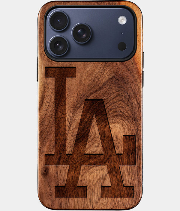 Custom Classic Los Angeles Dodgers iPhone 17/17 Pro/17 Pro Max/17 Air Case - Wood Dodgers Cover - Eco-friendly Los Angeles Dodgers iPhone 17 Case - Carved Wood Custom Los Angeles Dodgers Gift For Him - Monogrammed Personalized iPhone 17 Cover By Engraved In Nature