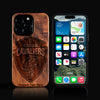 Custom Cleveland Cavaliers iPhone 16/16 Pro/16 Pro Max/16 Plus Case - Carved Wood Cavaliers Cover