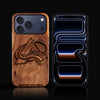 Custom Colorado Avalanche iPhone 17/17 Pro/17 Pro Max/17 Air Case - Carved Wood Avalanche Cover