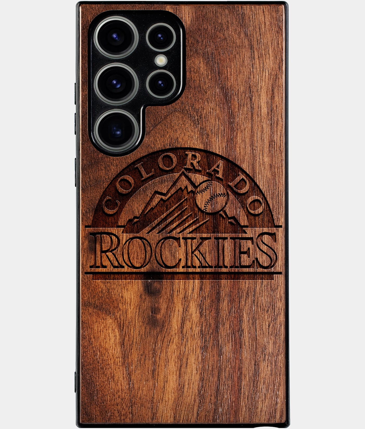 Best Wood Colorado Rockies Samsung Galaxy S25 Ultra Case - Custom Engraved Cover - Engraved In Nature