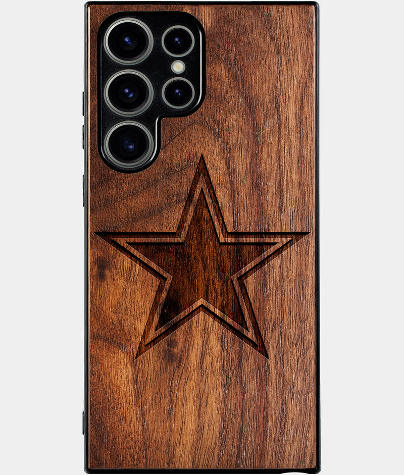 Best Wood Dallas Cowboys Samsung Galaxy S25 Ultra Case - Custom Engraved Cover - Engraved In Nature