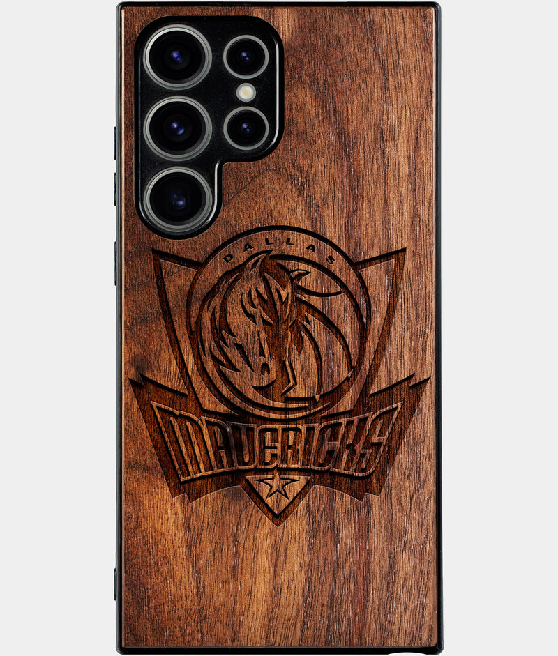 Best Wood Dallas Mavericks Samsung Galaxy S25 Ultra Case - Custom Engraved Cover - Engraved In Nature