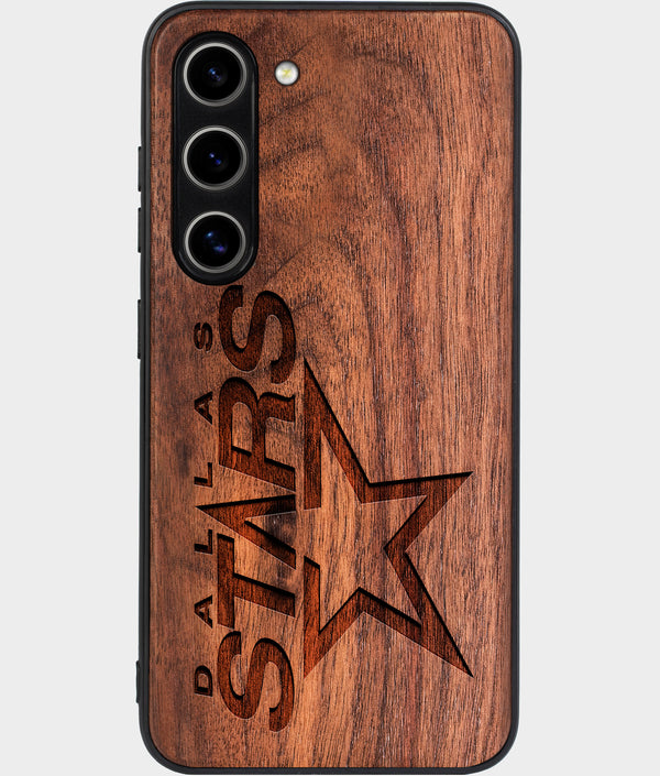 Best Wood Dallas Stars Galaxy S25 Case - Custom Engraved Cover - Engraved In Nature