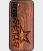 Best Wood Dallas Stars Galaxy S25 Case - Custom Engraved Cover - Engraved In Nature