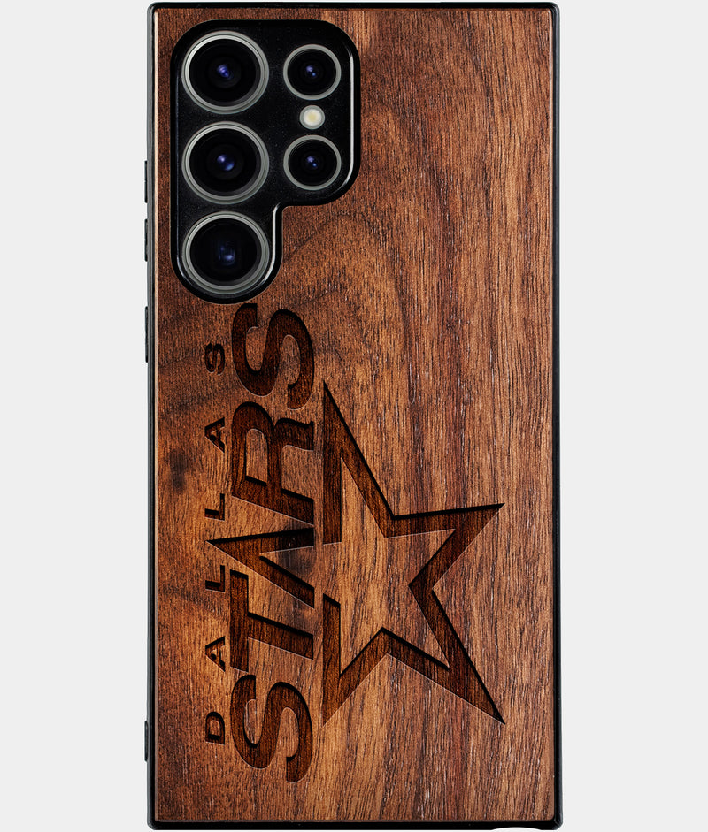 Best Wood Dallas Stars Samsung Galaxy S25 Ultra Case - Custom Engraved Cover - Engraved In Nature