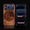 Custom Denver Nuggets iPhone 17/17 Pro/17 Pro Max/17 Air Case - Carved Wood Nuggets Cover