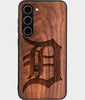 Best Wood Detroit Tigers Samsung Galaxy S25 Plus Case - Custom Engraved Cover - Engraved In Nature