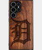 Best Wood Detroit Tigers Samsung Galaxy S25 Ultra Case - Custom Engraved Cover - Engraved In Nature